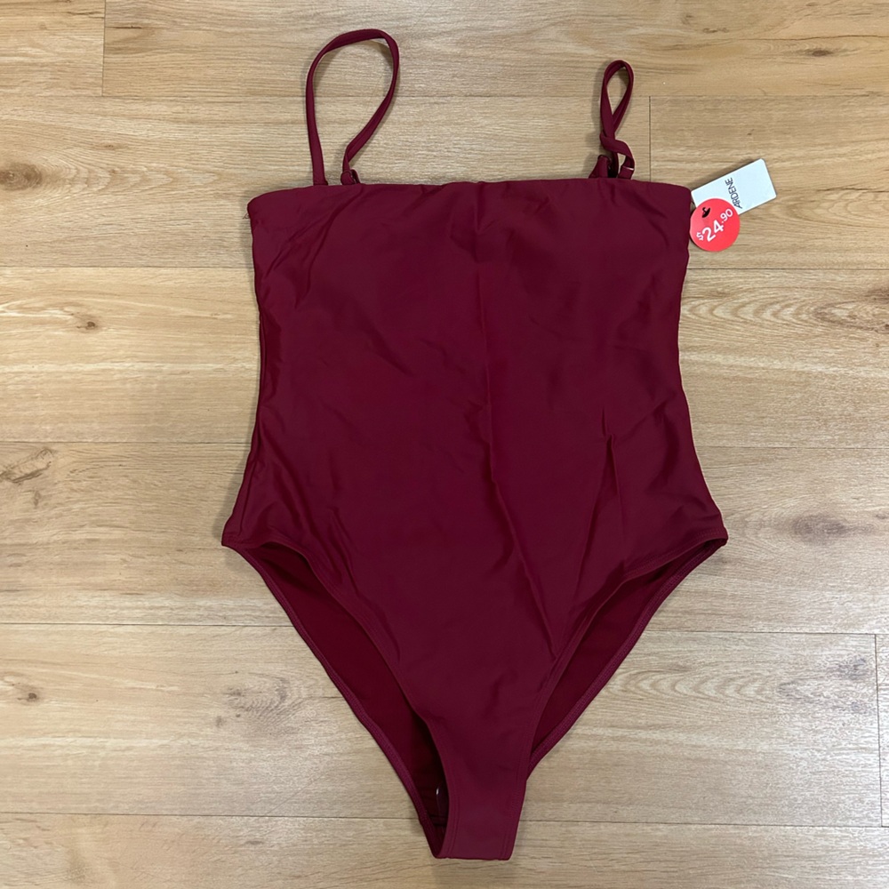 Ardene Deep Red One Piece Swim